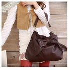Nillie Shop - Bow-Accent Shoulder Bag with Cross Strap
