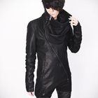 Peeps - Asymmetric-Zip Cowl-Neck Jacket