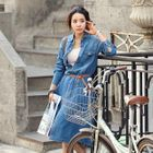 REDOPIN - Set: Washed Denim Shirtdress + Belt