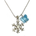 6thJune - 'Mezzo-Piano' - 'Snowy Concerto' Necklace with Light Blue Swarovski Crystal Butterfly 6thJune - 'Mezzo-Piano' - 'Snowy Concerto' Necklace with Light Blue Swarovski Crystal Butterfly