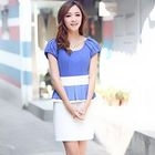 Meteshow - Mock Two-Piece Dress