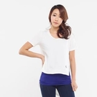 BBon-J - Short-Sleeve Asymmetric-Hem T-Shirt
