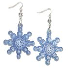 Sweet & Co. - Sweet&Co. Blue Snow Flurry Swarovski Crystal Earrings