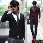 VINTAGE BROTHERS - V-Neck Knit Cardigan