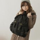 PG Beauty - Belted Canvas Backpack