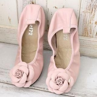 Genuine Leather Flower-Accent Flats Genuine Leather Flower-Accent Flats