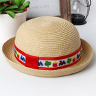 Momiton - Embroidery-Trim Woven Hat