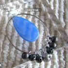 MyLittleThing - Sky Blue Bird Circle Necklace