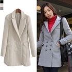 pinkdiamond - Double- Breast Wool-Blended Coat