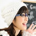 59 Seconds - Faux-Leather Arm Glasses (Non-Prescription Lens Included)