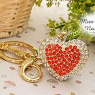Miss Girl - Rhinestone Heart Keychain