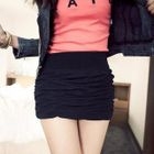 PUFFY - Elastic-Waist Textured Miniskirt