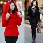 Envy Look - Hooded Doubled-Breasted Jacket with Sash