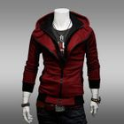 Justyle - Double-Placket Hooded Jacket