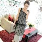 Jack Grace - Lace Overlay Tank Dress