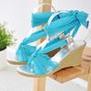 KAWO Lace-Up Wedge Sandals /></a><br /> <a href=