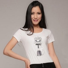 Ringnor - Short-Sleeve Cat-Print T-Shirt