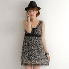 MYHEART - Sleeveless Print Chiffon Babydoll Dress