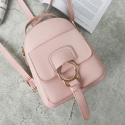 Hase Babe - Mini Faux Leather Backpack Hase Babe - Mini Faux Leather Backpack