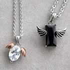 MURATI - Rhinestone Wing Necklace
