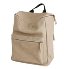 Sunbijou - Faux-Leather Zip-Accent Backpack
