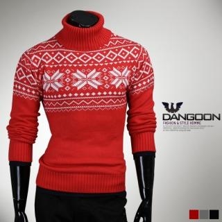 Turtleneck Pattern Sweater