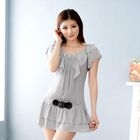 JK2 - Ruffled Tulle-Overlay Tunic