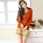 Tokyo Fashion - Fleece-Trim Embroidered Corduroy Shorts