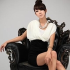 Nabi - Mock Two-Piece Chiffon Dress