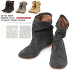 REDOPIN - Faux-Suede Boots