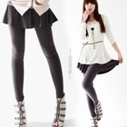 Soneed - A-Line Skirt Overlay Leggings