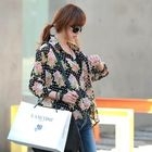 REDOPIN - Floral Print Polka Dot Blouse