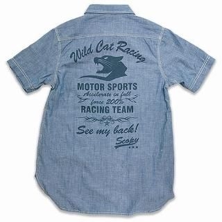 Short Sleeve Print Shirt - 'Wild Cat Racing'