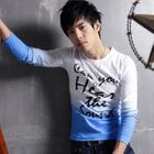 MR.PARK - Round-Neck Print Gradient T-Shirt