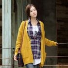CLICK - Waffle-Knit Cardigan