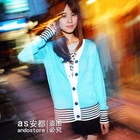 Ando Store - Contrast-Trim Knit Cardigan