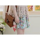 Sechuna - Floral Print A-Line Skirt