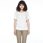 O.SA - Lace-Trim Knit Top