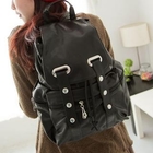 Fashion Lady - Faux-Leather Studded Backpack