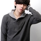 SeventyAge - Shawl-Collar Striped-Trim Knit Top