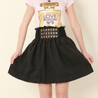ZOO - Paperbag-Waist Pleated Skirt