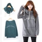 Celli Girl - Set: Boatneck Printed Top + Hooded Circle Scarf