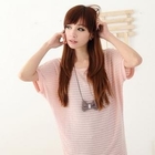 Maymaylu Dreams - Striped Boatneck Cotton Tee