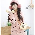 Dodostyle - Pompom Accent Knit Dress
