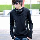 MR.ZERO - Zip-Accent Hooded Top