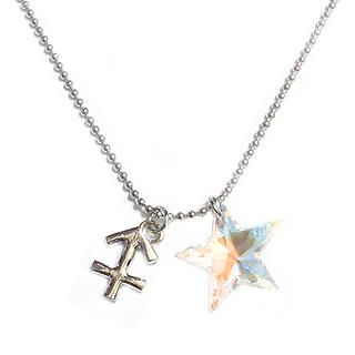 'Starry Sagittarius' - Zodiac Sign Necklace with Swarovski Sparkling Crystal Star 'Starry Sagittarius' - Zodiac Sign Necklace with Swarovski Sparkling Crystal Star