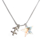 6thJune - 'Starry Sagittarius' - Zodiac Sign Necklace with Swarovski Sparkling Crystal Star