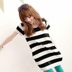 Tokyo Fashion - Short-Sleeve Striped Long T-Shirt