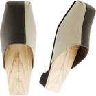 Mizutori - Hibinokodue + Mizutori Hinoki-hakimono Suede + Wood Mules