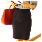 ODDmully - Handkerchief-Edge Belted Skirt 